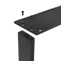 Pieds de table carrés détachables pieds de meubles en métal faciles à transporter bricolage artisanat meubles accessoires pièces pieds de table basse