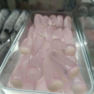 # 140 pierres brutes de spinelle synthétique rose, matière première non taillée pour la fabrication de bijoux en pierres lâches - Product Image 6