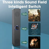 Altavoz Portátil con Bluetooth, Mini Barra de Sonido con Cable, Caja de Audio, Sistema de Sonido para Juegos con Cable, Altavoz para Computadora Portátil