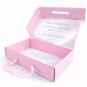 Eco-Friendly Recycled Materials Custom Cosmetic Packaging Mailer Box Four-Color Printing <b>Silver</b> Foil Stamping Logo OEM Wholesale - Product Image 3