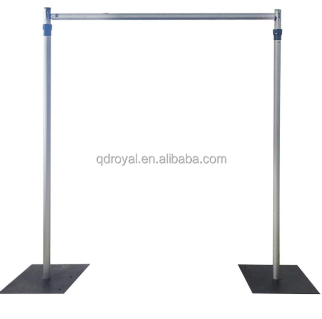 10ft Photo Booth Backdrop Stand Adjustable Alloy Curtain Decoration Backdrop Frame Heavy Duty Ceremony Wedding Backdrop Stand