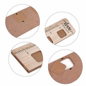Wood Growth for Kids With Picture Frames Room <b>Nursery</b> Decor Keepsake Gift Milestone Markers Foldable Height Chart - Product Image 3