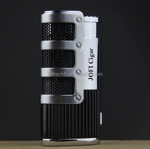 ไฟแช็คแก๊สบิวเทนแบบกันลม Creative Three Jet Blue Flame พร้อมที่ตัดและที่เจาะซิการ์ - Product Image 4