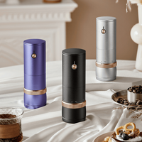 Moulin à café électrique automatique portable et rechargeable, mini, réglable, à commande tactile, avec logo personnalisé – Offre Spéciale