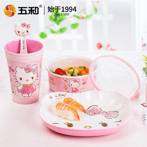 Hello Kitty Bowl Melamine Round Bpa Free Kids Dining - Product Image 3