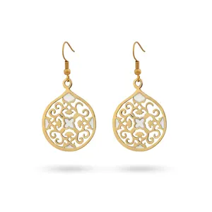 Fashion Jewelry Classic Natural Real Leaf Earrings copper metal leaves fashion earrings filigree drop pendant earrings for women
