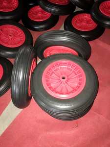 Roues en polyuréthane Maxtop pas chères de 14 pouces, roues en mousse PU 350-8 pour <span class=keywords><strong>brouette</strong></span>/remorque de jardin/chariot à main, 3.50-8 pour la manutention des matériaux - Product Image 5