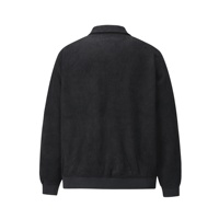 Veste en cuir suédé à micro-zip pour homme, marque privée OEM, livraison directe