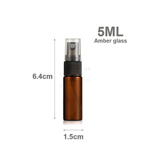 Empty 10ml 15ml 30ml 50ml 100ml Amber <b>Plastic</b> PET Pump Sprayer Fine Mist <b>Spray</b> <b>Bottles</b> Perfume Personal Care Silkscreen Printing - Product Image 3