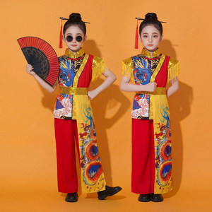 中国风唐装儿童服装小学生表演服男女通用涤纶材质 - Product Image 3