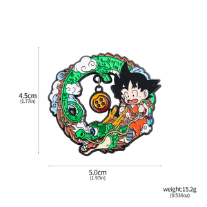 Broche de Anime Dragon Ball Más Barato de Fábrica, Pin de Solapa de <span class=keywords><strong>Son</strong></span> Goku Shenron, Insignia Conmemorativa de Akira Toriyama de Cuatro Planetas - Product Image 6