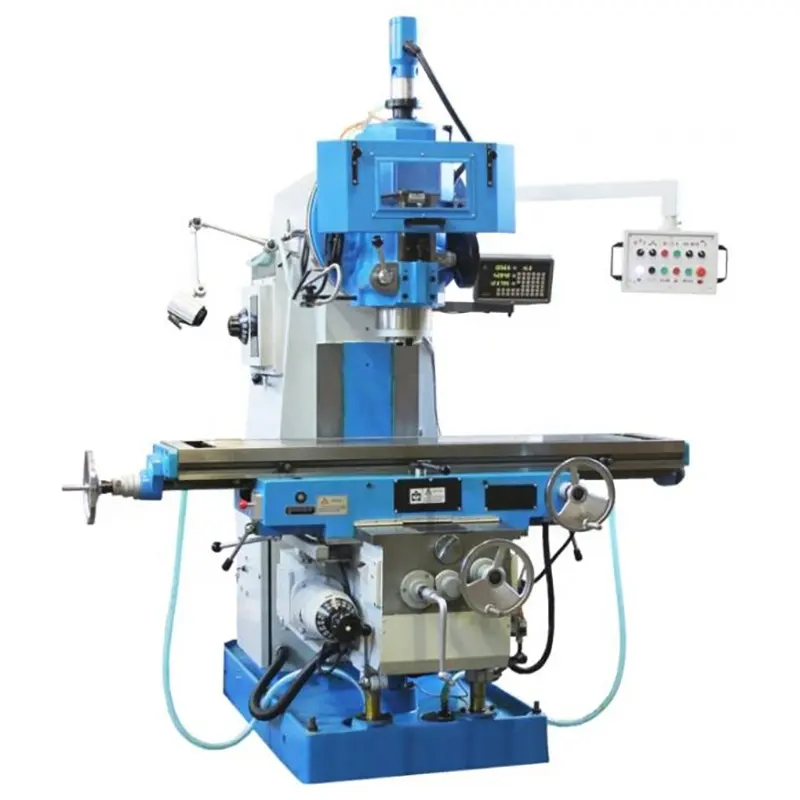 China VM32 manual turret vertical lifting table lathe bench universal knee-type milling machine for metal