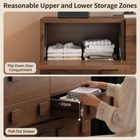 Meuble TV moderne Carmen, meuble de rangement sur pied pour salon, commode de chevet