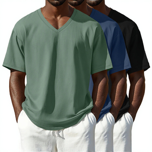 Fabricantes de Camisetas de Manga Corta para Hombre, Tallas Grandes, Estampadas, Tejidas, de Secado Rápido, Transpirables, con Hombros Caídos, Corte Holgado, Personalizadas al por Mayor - Product Image 3