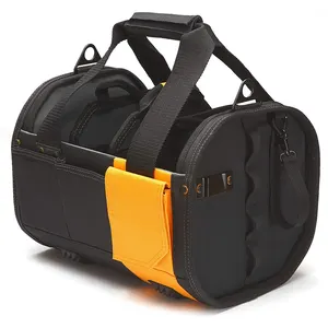 プレミアム品質の頑丈な耐久性のあるキャンバスリムーバブルディバイダーパッド入りオーガナイザーツールバッグ
