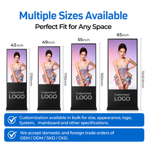 Pantalla LCD <span class=keywords><strong>de</strong></span> Señalización Digital <span class=keywords><strong>de</strong></span> 43, 49, 55 y 65 Pulgadas, 4K, Ultra Delgada, para Publicidad Digital en Aeropuertos y <span class=keywords><strong>Metro</strong></span> - Product Image 5