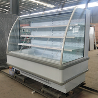 Réfrigérateur vertical, vitrine réfrigérée ouverte pour boissons, équipement de réfrigération pour supermarché