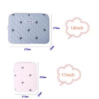 Sac d'ordinateur personnalisé à motif papillon Housse matelassée pour ordinateur portable pour femme et fille