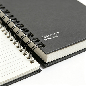 Carnet à spirales personnalisé avec logo, journal personnalisé, carnet à couverture rigide, carnet d'écriture, cadeau promotionnel pour entreprise et bureau - Product Image 2