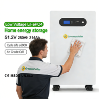 OEM/ODM Lithium Greensun 16KWH LiFePO4 Compatible avec les onduleurs Growatt Deye Solis Goodwe Victron SMA