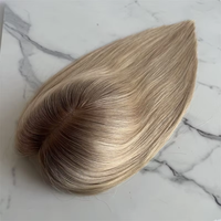 Prothèse capillaire féminine en cheveux humains juifs, base en soie 8x8 pouces, densité 100, disponible en 14, 16 et 18 pouces