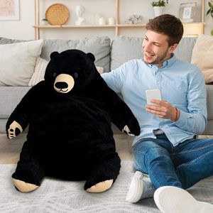 Grand nouveau jouet en peluche ours noir géant de 60cm peluche Super douce sans remplissage peluche pour enfants et petite amie personnalisation ODM - Product Image 6