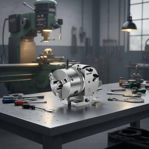 Mandrin à 3 mors Vevor 125 mm en acier, accessoire de table rotative de précision pour fraiseuse - Product Image 2