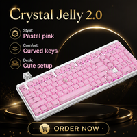 Clavier MAO Cat-Style 2.0 avec touches en cristal brillant, gravées au laser, imprimées sur le côté, 119 touches personnalisables, universel, fabriqué en Chine