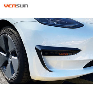 Haute qualité pare-chocs avant drapeau voiture avant lame garniture lumière sourcil pour <span class=keywords><strong>tesla</strong></span> modèle 3 pare-chocs avant - Product Image 6