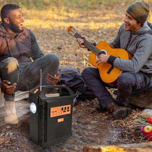 Di động năng lượng mặt trời LED ánh sáng loa không dây với ngọn đuốc đài phát thanh cho ngoài trời cho cắm trại khẩn cấp ABS nhựa cơ thể loa siêu trầm - Product Image 6