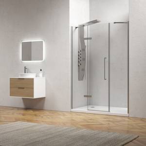 Kamalu KT6000 135 cm porta della doccia incernierata con 2 lati fissi per la tua doccia - Product Image 4