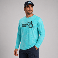 Chemises de pêche à manches longues, protection solaire UPF UV, séchage rapide, vêtements de pêche personnalisés par sublimation