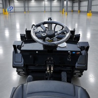 Chargeuse sur pneus électrique Hanhui de haute qualité, mini-chargeuse 4x4, 1 tonne, batterie, petite chargeuse compacte pour ferme avec ROPS CE EPA Euro V