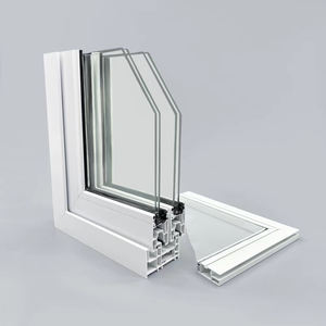 CHANGYI, ventana de vidrio Upvc ignífuga insonorizada europea, ventana corredera vertical de arriba hacia abajo - Product Image 6