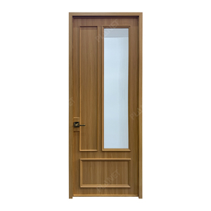 <span class=keywords><strong>Porte</strong></span> battante simple en bois personnalisée pour hôtel de luxe français, idéale pour l'entrée de jardin, véranda, cuisine ou extérieur avec vitrage – pour l'entrée - Product Image 2