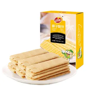 Best Selling Hot Chinese Snacks Coconut Crispy Biscuits Cracker and cookies