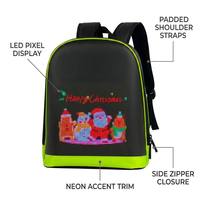 Sac à dos à écran LED programmable étanche en gros, écran à pixels contrôlé par application pour exposition extérieure et adolescents