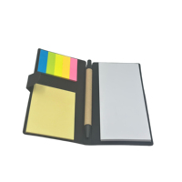 Bloc-notes kraft bon marché avec logo personnalisé Bloc-notes de voyage avec notes autocollantes et stylo