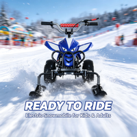 Quad à neige électrique de nouvelle conception, moteur 36V, motoneige, véhicule de ski pour enfants et adultes, ATV à chenilles pour la location en station, sport d'hiver