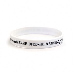 Pulseras de Silicona con Frases Inspiradoras de la Biblia, Brazaletes de Goma con Creencias Religiosas para Eventos, Fiestas, Promociones, Logotipo Personalizado - Product Image 6
