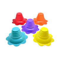Gobelet à glace pilée transparent en forme de fleur de 450 ml, idéal pour les fêtes, l'été, les anniversaires et les vacances – Livraison rapide