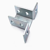 Support d'angle simple en acier galvanisé sur mesure pour la construction de meubles et étagères industrielles