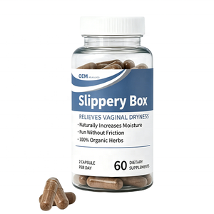 OEM Private Label Slippery <b>Box</b> Fast-Acting Slippery Elm Capsules for Feminine <b>Wellness</b> & Intimate Moisture Support - Product Image 1