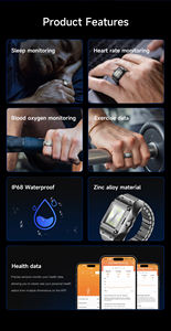 IP68 TWR01 쿼츠 시계 스마트 링 수면 단계 분석 혈압 모니터 칼로리 스트레스 피트니스 트래커 웨어러블 건강 - Product Image 2