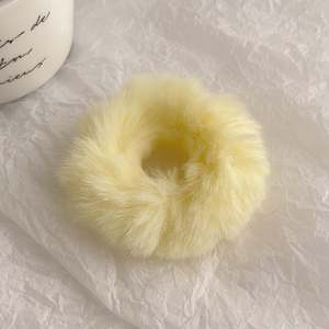 <span class=keywords><strong>PL</strong></span> vendita calda autunno inverno ragazze elastici in peluche Scrunchie peloso semplicico colorato Scrunchie - Product Image 5