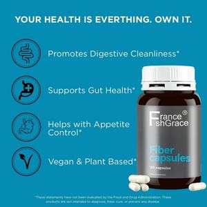 Nuevo Suplemento de Fibra a Base de Extractos de Plantas Herbales, Ayuda a Eliminar Residuos y Mantener una Regularidad Digestiva, para Hombres y Mujeres, 120 Cápsulas - Product Image 4
