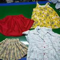 Baju Anak Musim Panas Bekas Berkualitas Tinggi Grade C02, Warna Campur, Harga Murah, Grosir Bal Baju Bekas