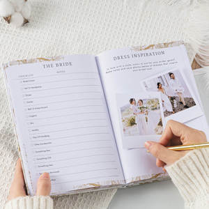 Libro y organizador de Planificador de Bodas de tela de lino de tamaño A5 de alta calidad Premium - Product Image 2