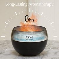 Diffuseur d'arôme 150ML brume continue fraîche écologique 7 lumières de couleur de table avec diffuseur à ultrasons d'huiles essentielles