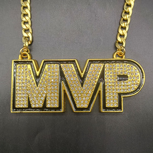 <span class=keywords><strong>MVP</strong></span> буквы 4 дюйма с ожерельем кулон Модные ювелирные изделия ожерелья для женщин - Product Image 6